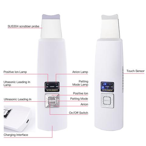 Ultrasonic Skin Scrubber Cleanser