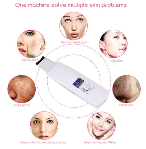 Ultrasonic Skin Scrubber Cleanser